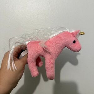 Aurora World pink Unicorn with white mane Plush
